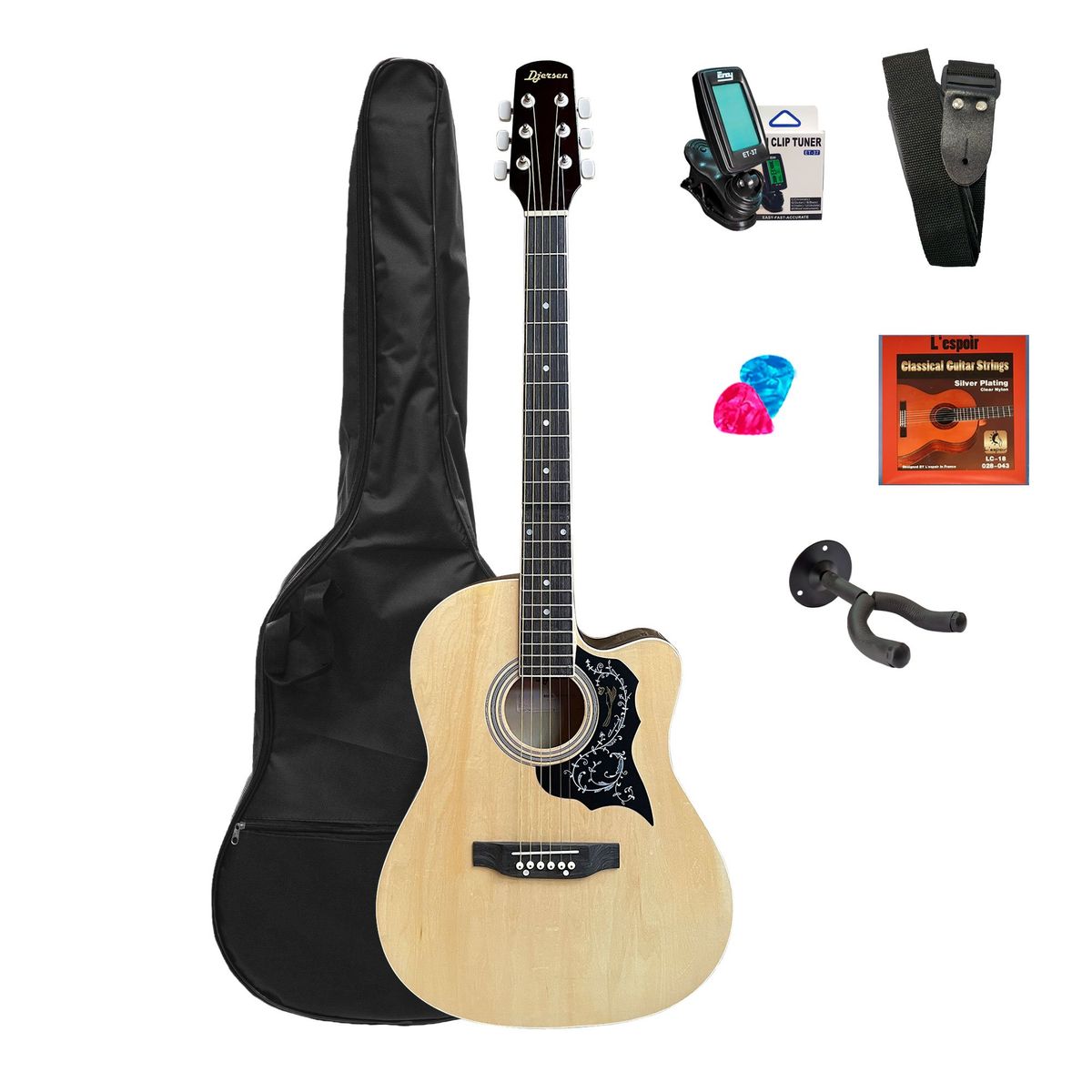 DJERSEN - Pack Guitarra Acústica SG040-NT Djersen