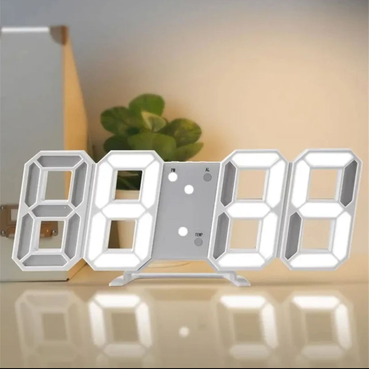 GENERICO - Reloj Digital 3D Led Pared Mesa