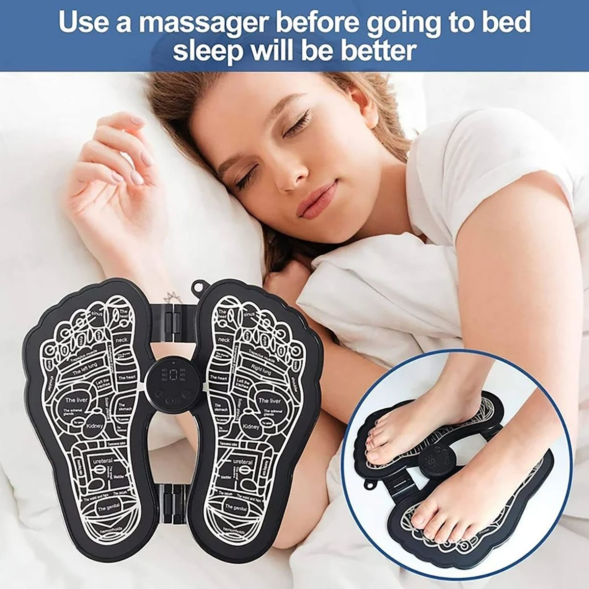 GENERICO - Masajeador estimulador de Pies y Piernas Relajación que alivia fatiga
