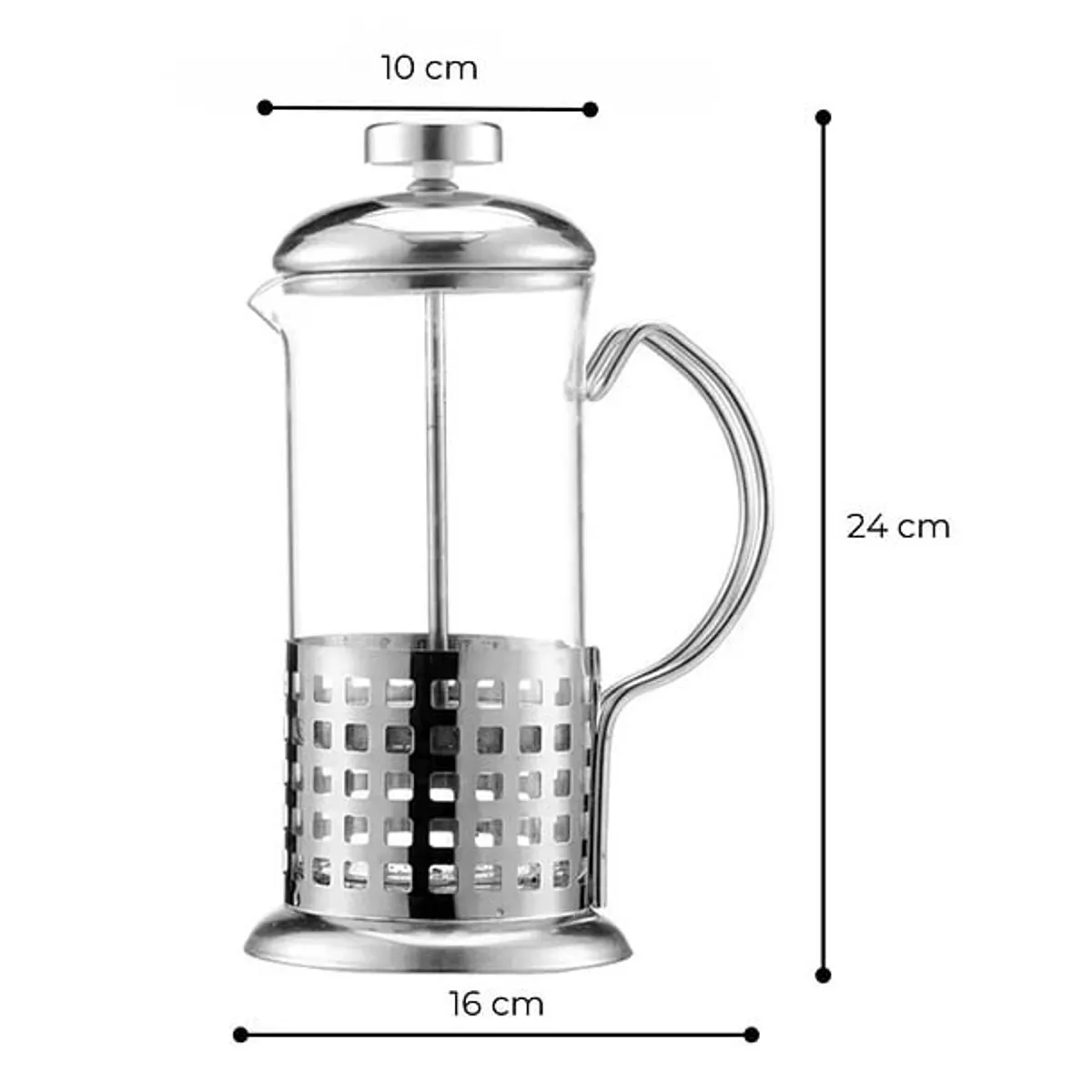 COFFEE WINGS - Cafetera francesa 1000 ml Inoxidable