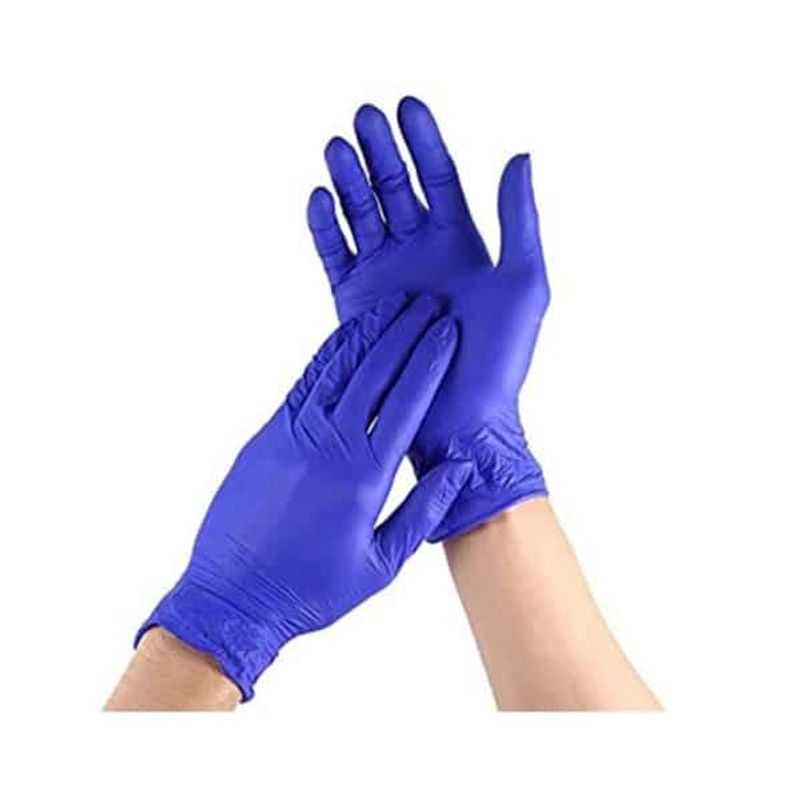 GENERICO - GUANTES DE NITRILO AZUL COBALTO PURPURA TALLA "S" CAJA X 100 UNIDADES