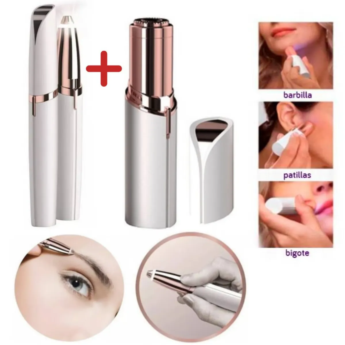 OEM - Combo Depilador de cejas  Depilador Facial portátil