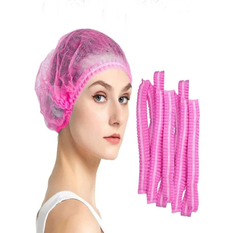 GENERICO - Tocas COFIA Cubre Cabeza ROSADO - Caja x 100 unidades