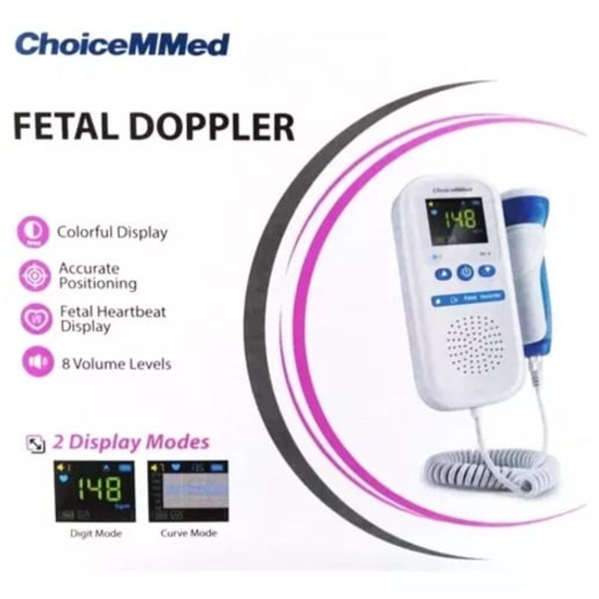 CHOICEMMED - DOPPLER FETAL CHOICEMMED - MONITOR CARDIACO PRENATAL