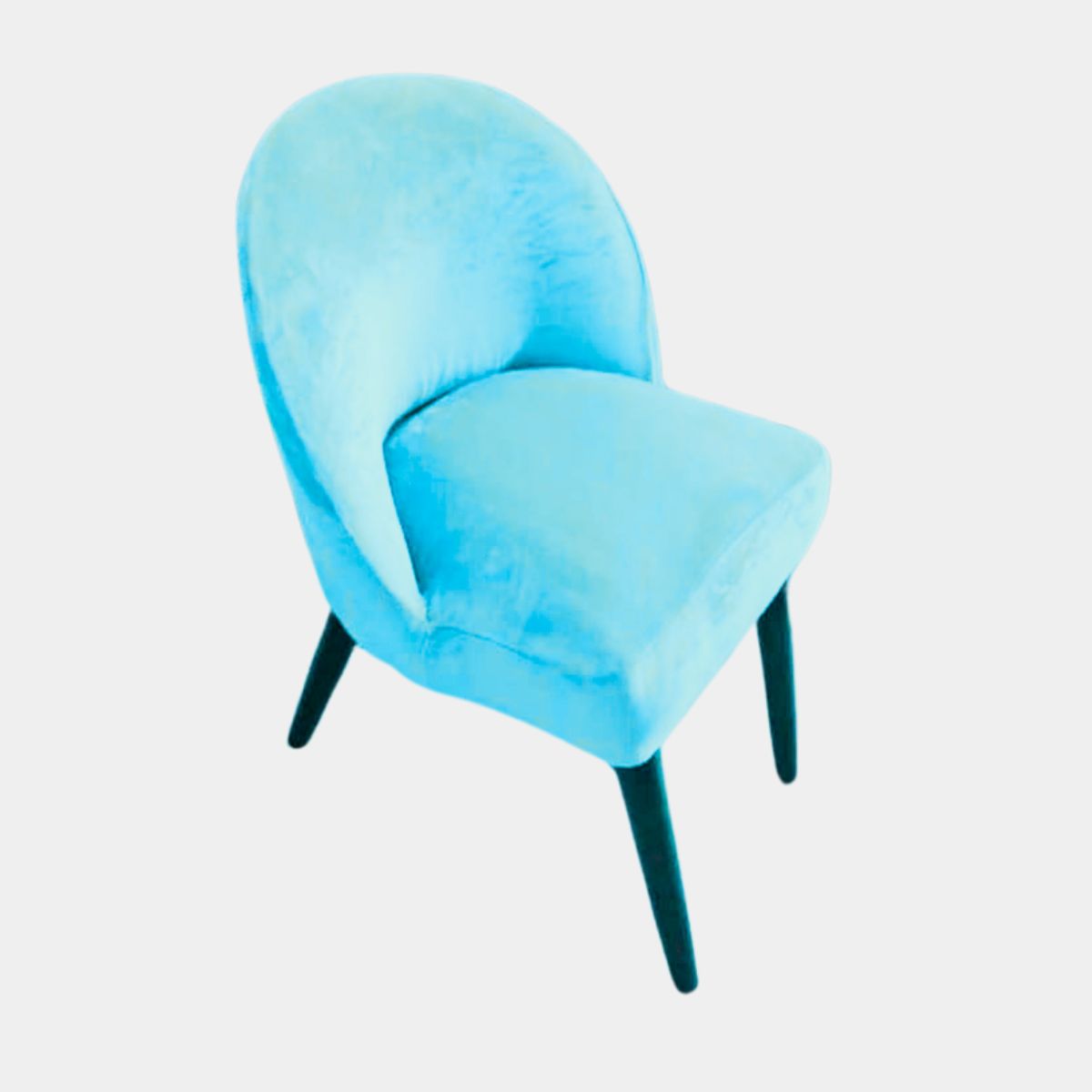 SALA FABULOSA - Funda de silla 8 pzs vintage terciopelo TURQUESA