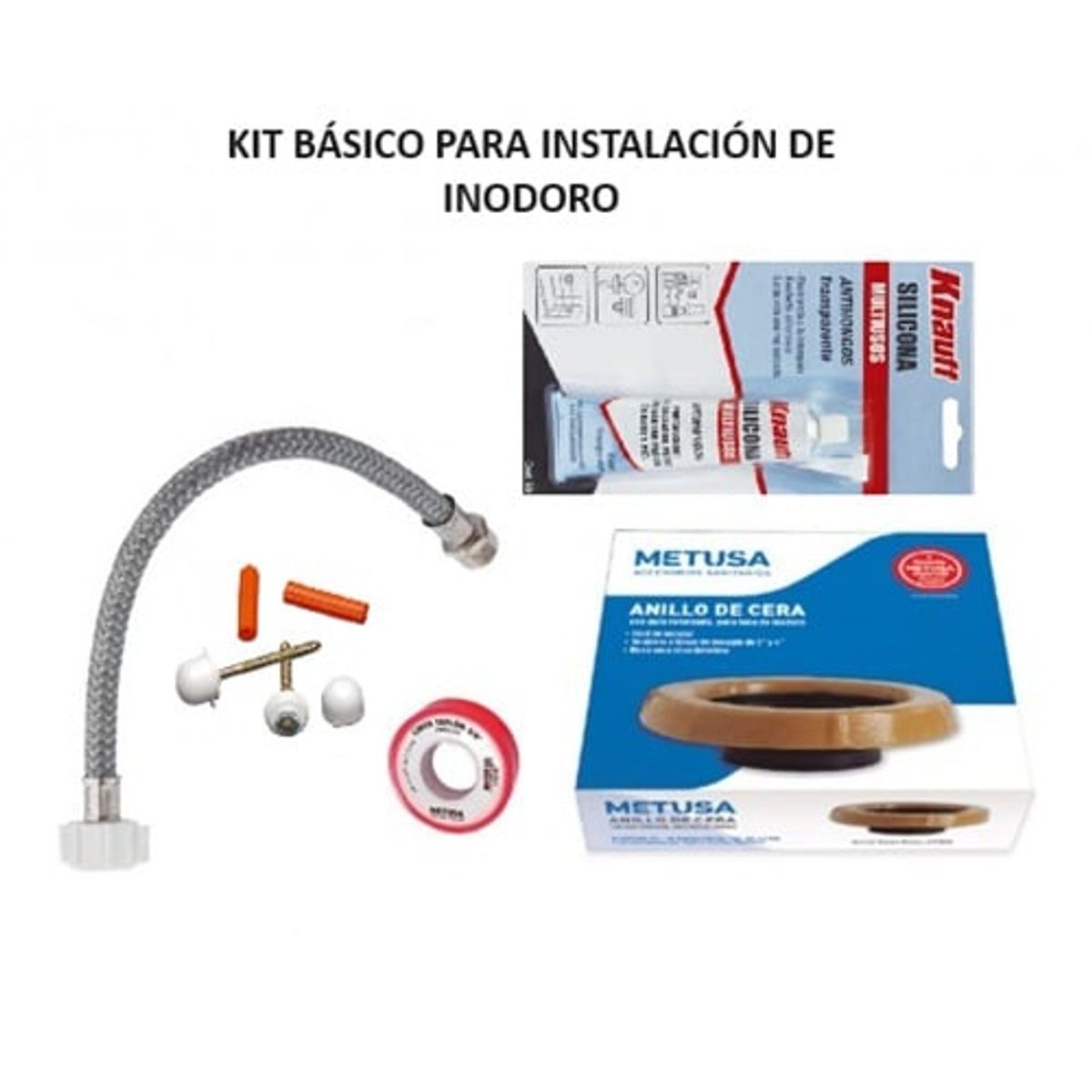 METUSA - KIT BÁSICO PARA INSTALACIÓN DE INODORO  7/8"