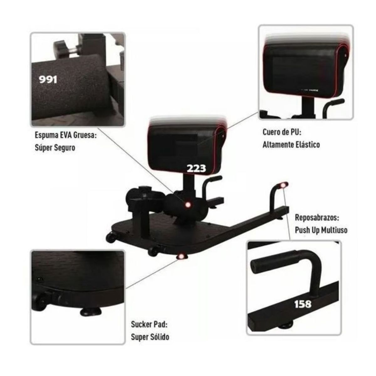 GENERICO - Máquina Sissy Disco Giratorio Ligas Regulable Multifuncional