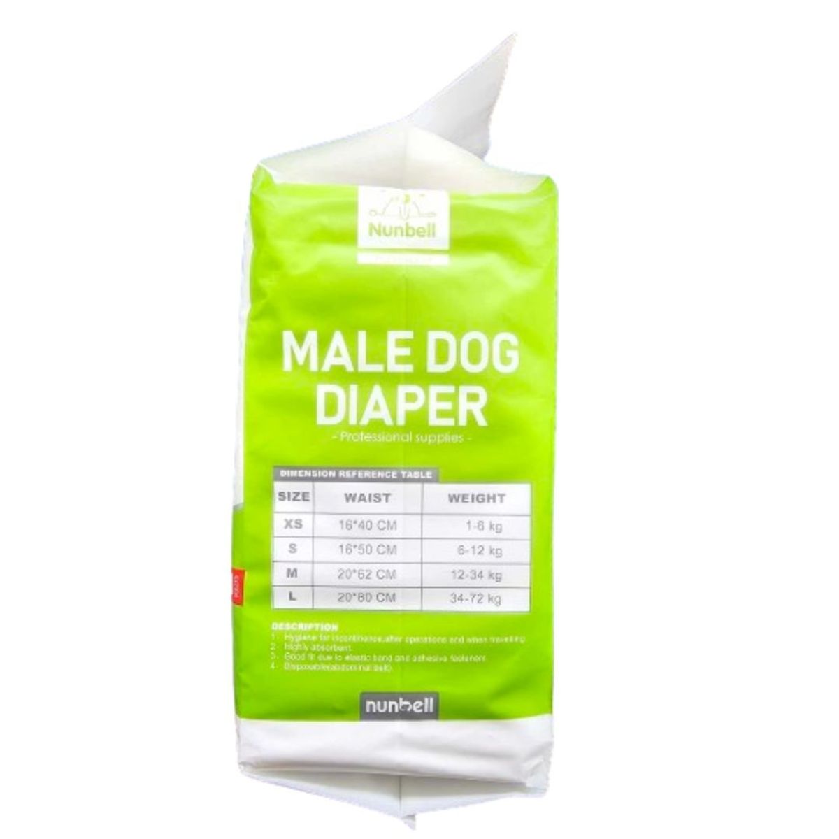 GENERICO - Pañal para perro macho L 80x20cm