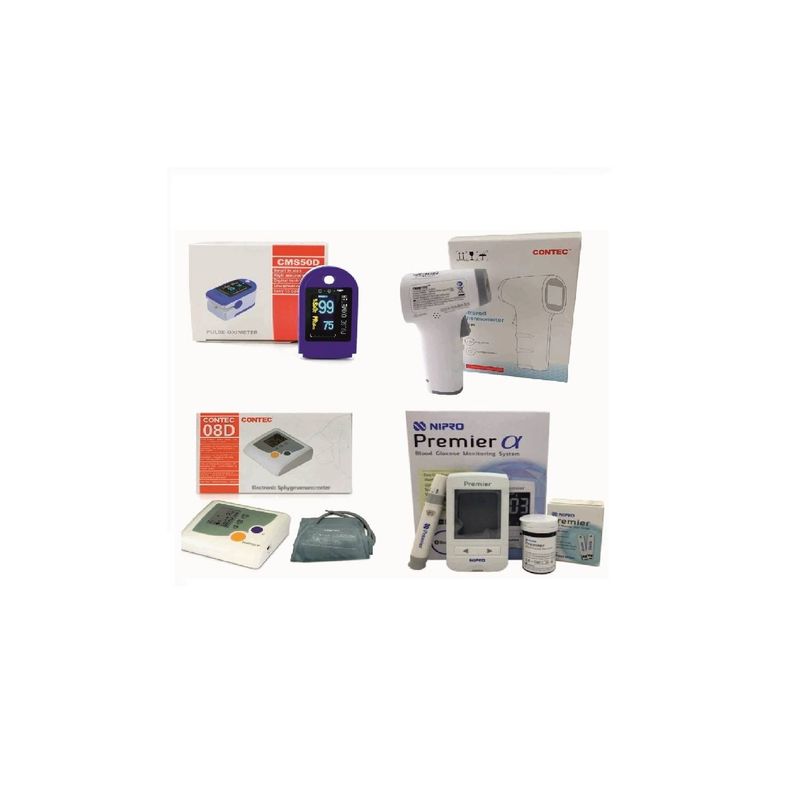 GENERICO - PACK GLUCOMETRO - OXIMETRO -TERMOMETRO -TENSIOMETRO