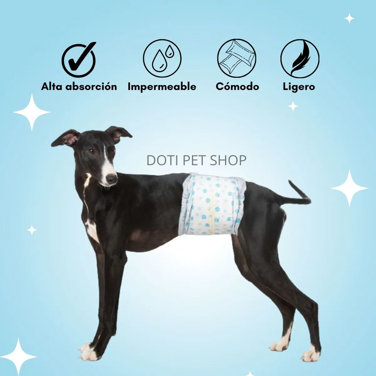 GENERICO - Pañal para perro macho L 40-52