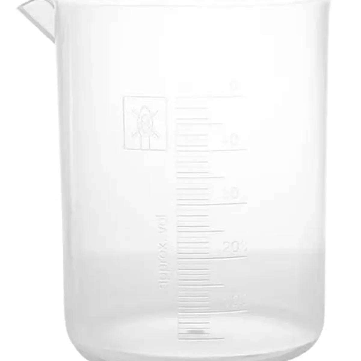 GENERICO - VASO BEAKER De Plástico De 1000 Ml PARA LABORATORIO