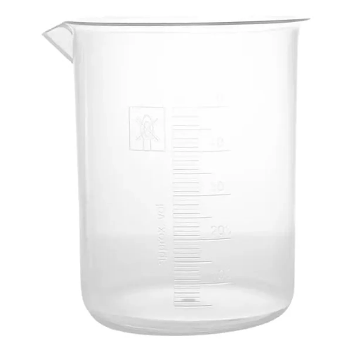GENERICO - VASO BEAKER De Plástico De 500 Ml PARA LABORATORIO