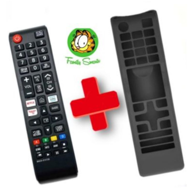 UNIVERSAL - Control Remoto Para tv Samsung Smart Botón Netflix Amazon  funda