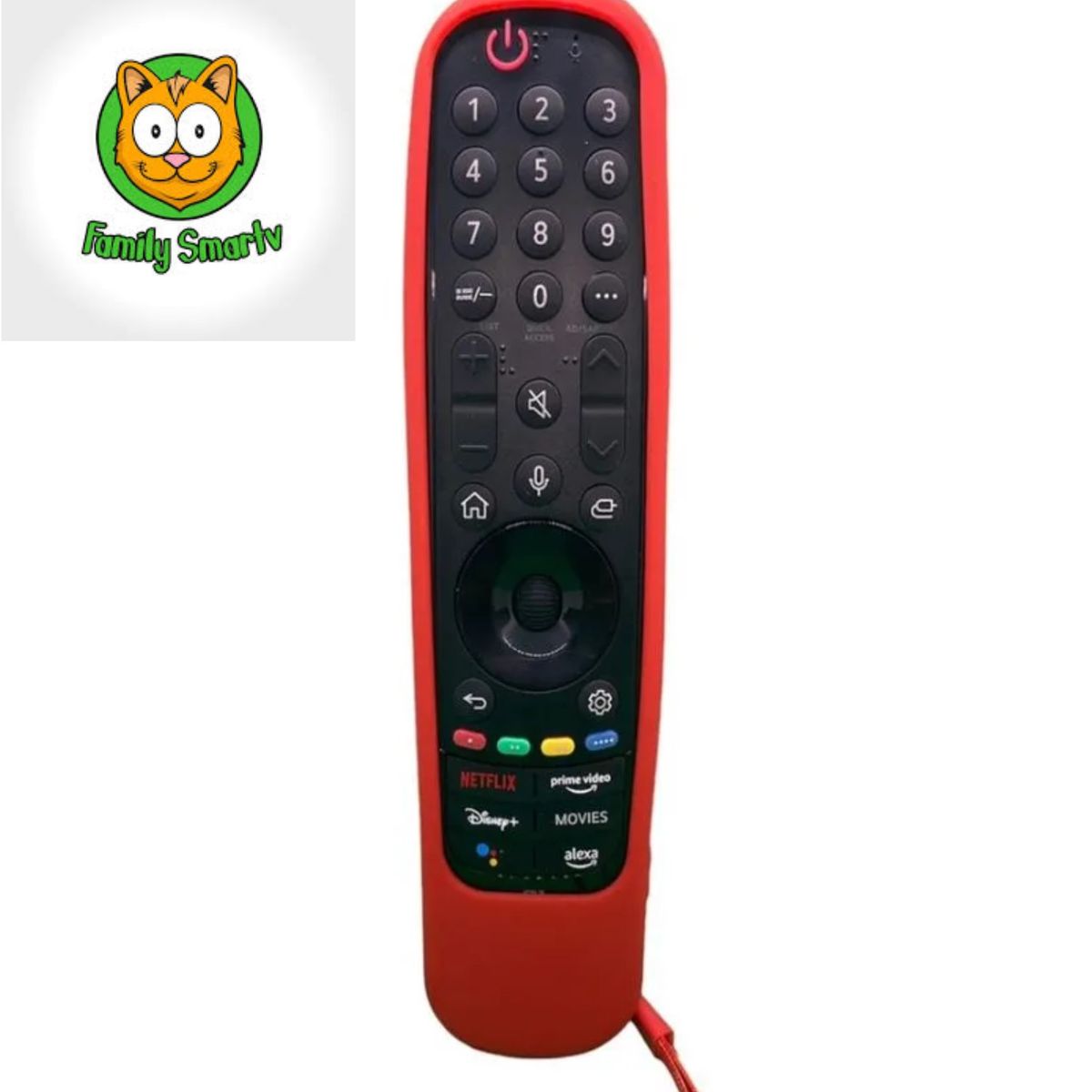 LG - Funda silicona Sikai An-mr22ga Control remoto LG Magic 2022 / Rojo