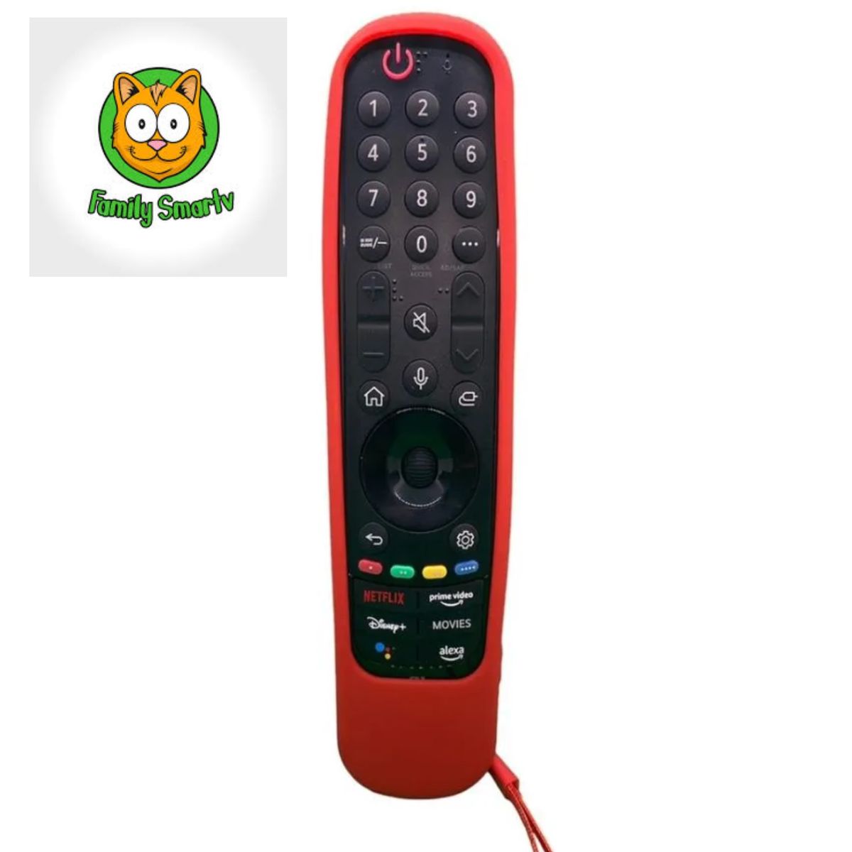 LG - Funda silicona Sikai An-mr22ga Control remoto LG Magic 2022 / Rojo