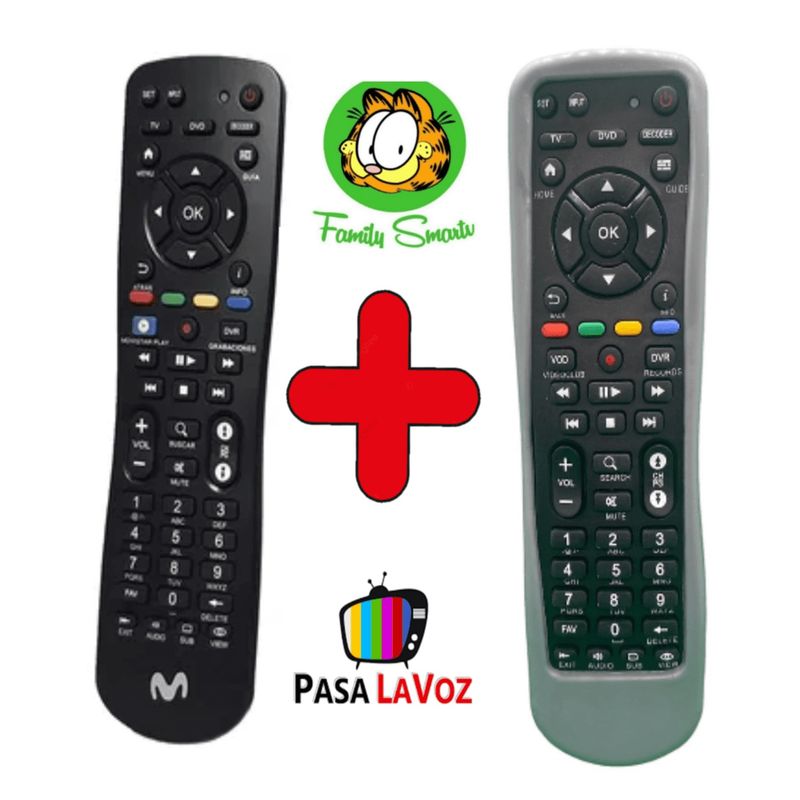 GENERICO - Control Movistar para Decodificador  Funda Plomo