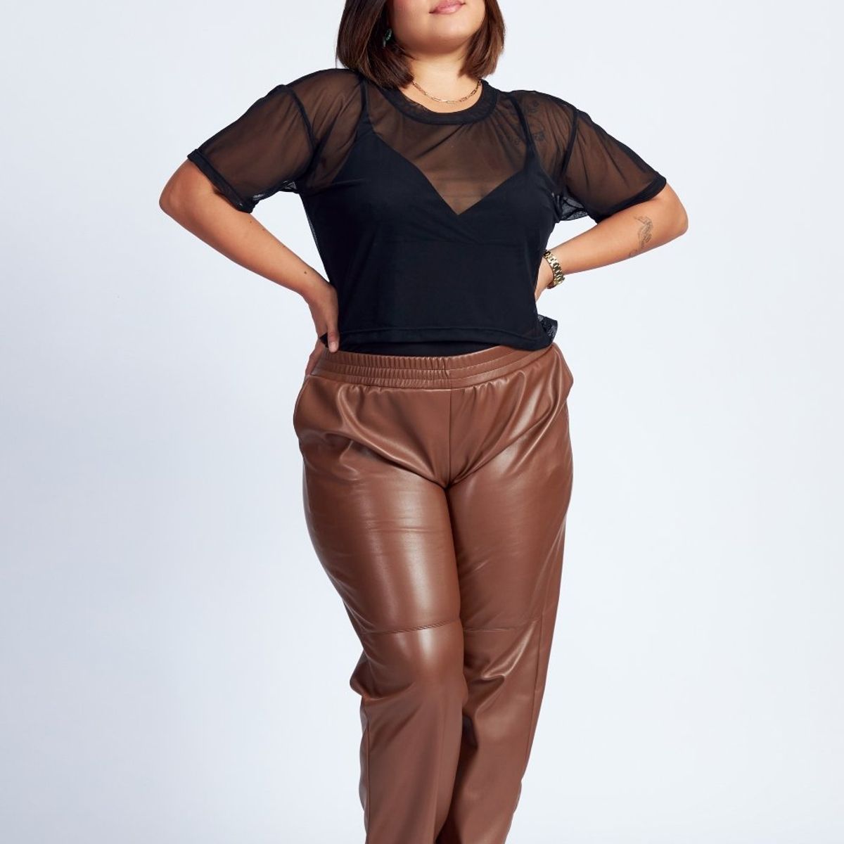 MISS LADY - Top de Tul Araceli - Negro