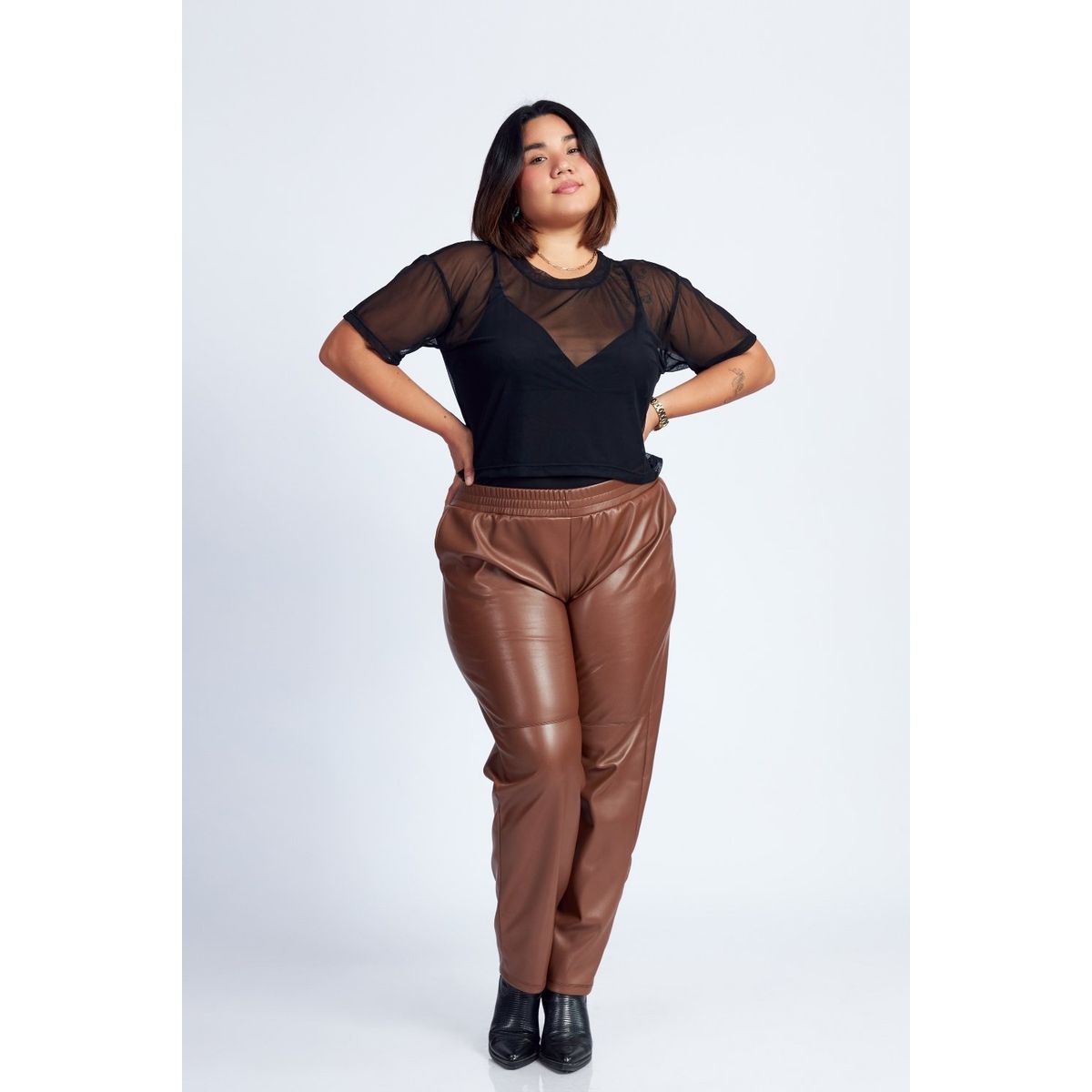 MISS LADY - Top de Tul Araceli - Negro