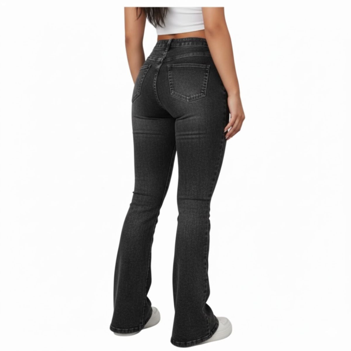 GENERICO - Pantalón Flare Jeans strech -  Dama