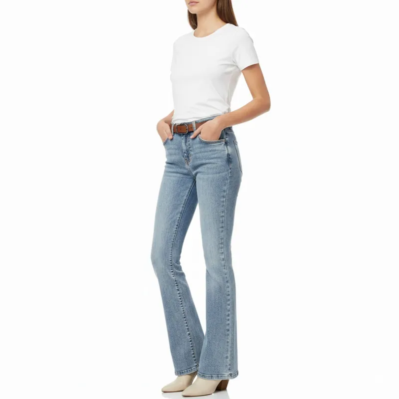 GENERICO - Pantalón Flare Jeans strech -  Dama