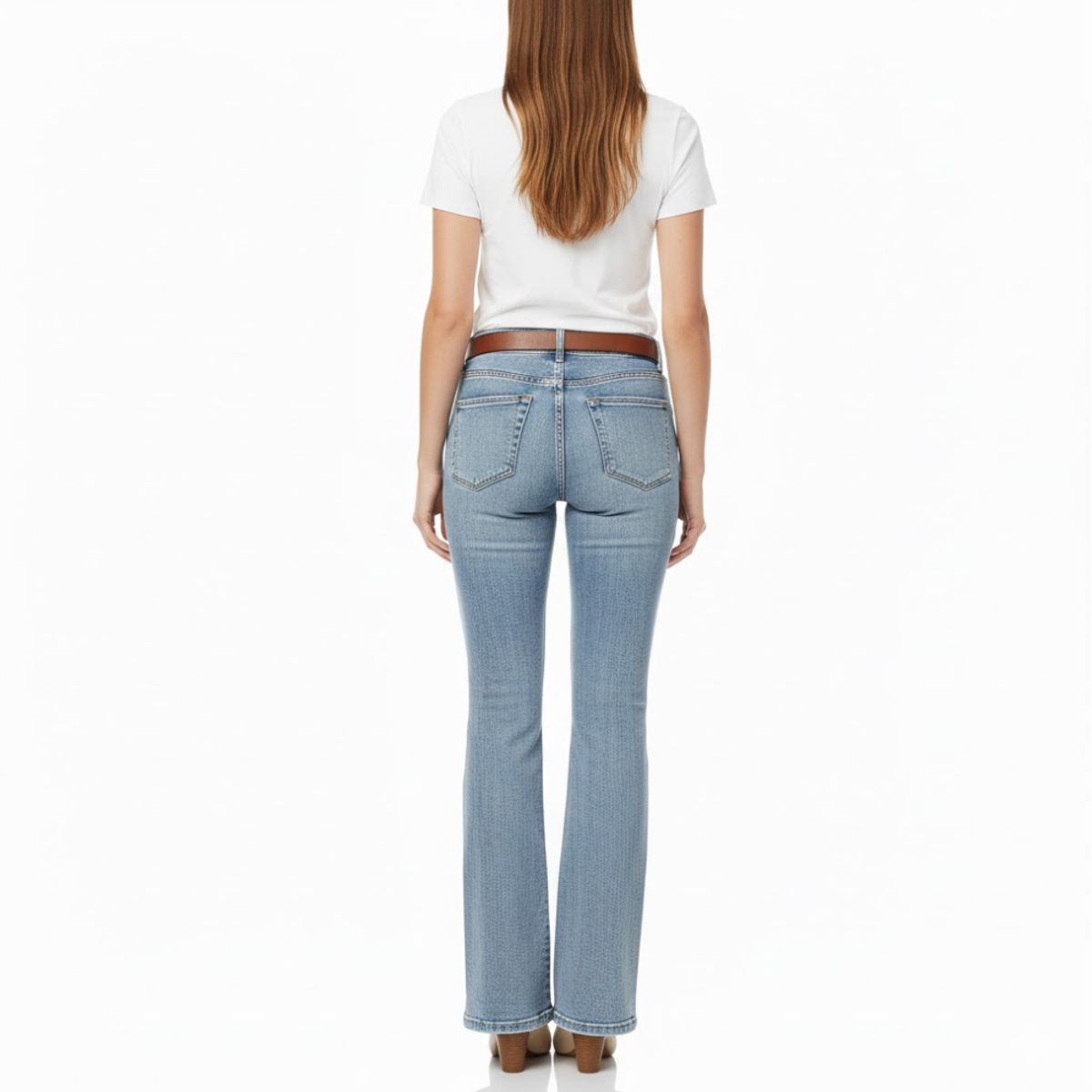 GENERICO - Pantalón Flare Jeans strech -  Dama