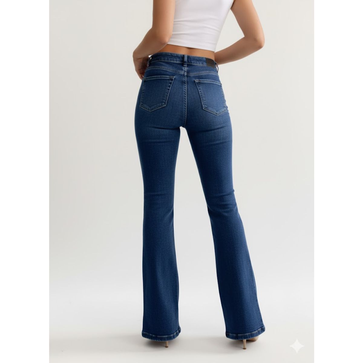 GENERICO - Pantalón Flare Jeans strech -  Dama