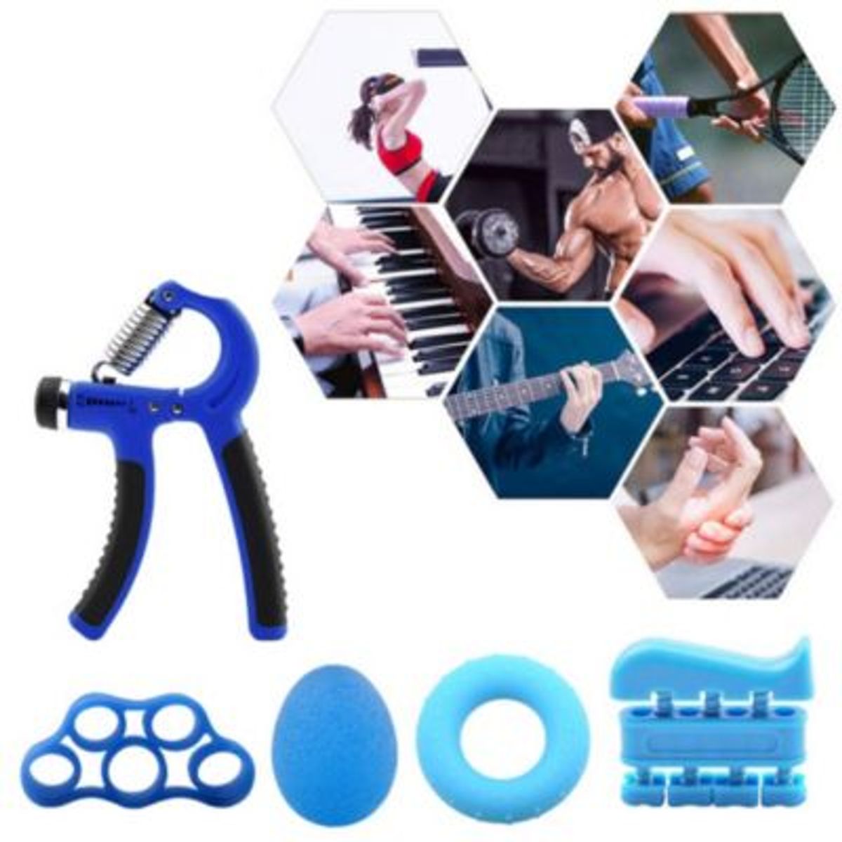 GENERICO - Set Ejercicio de Fuerza para Mano Antebrazo para Gimnasio