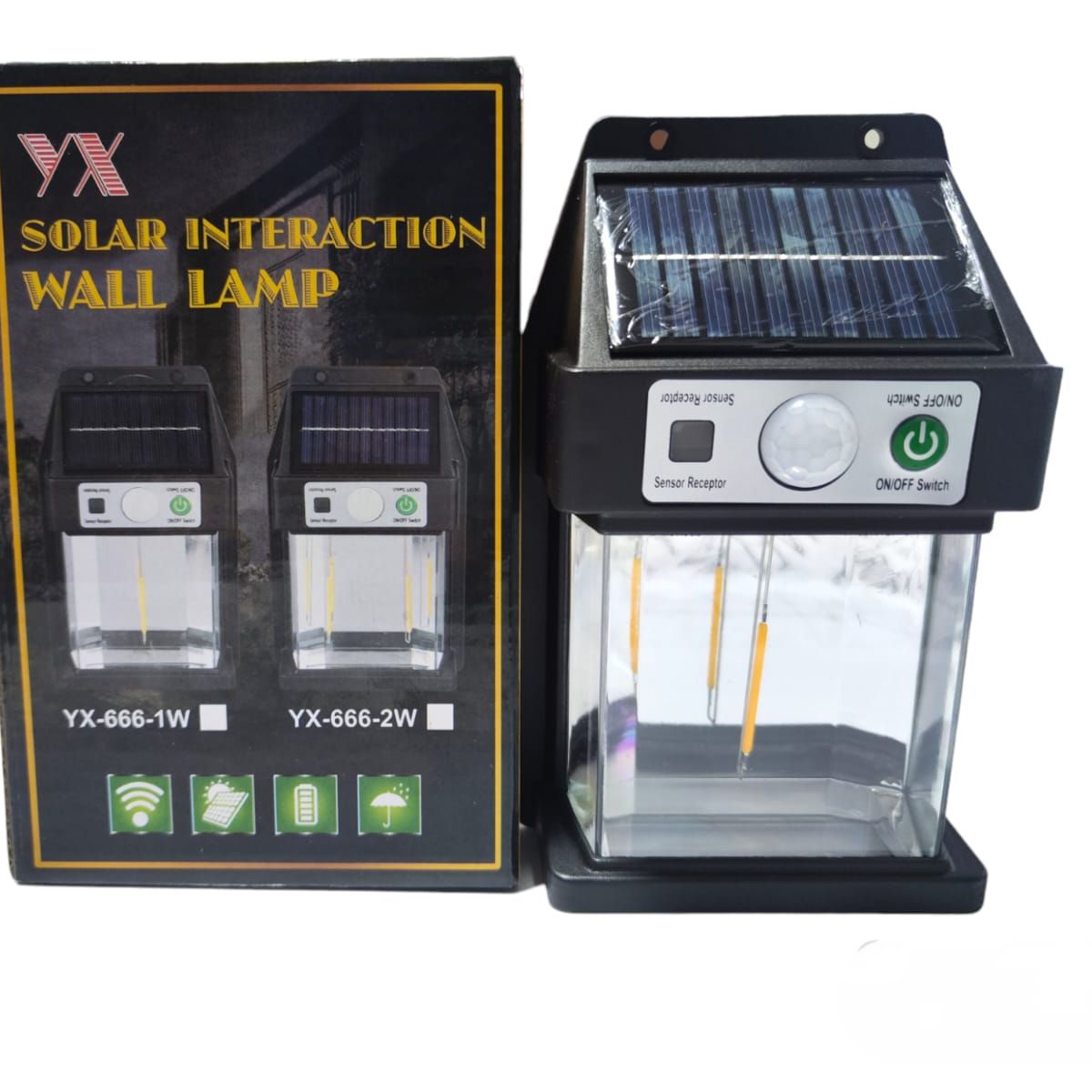 GENERICO - Luz solar de pared de tungsteno con Sensor