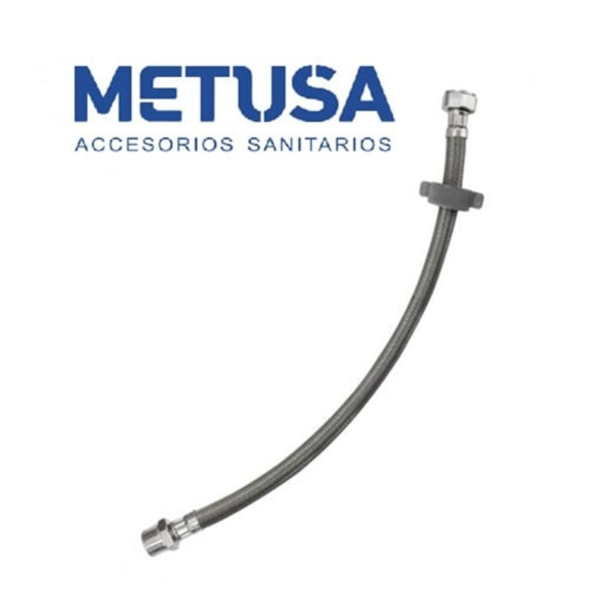 METUSA - TUBO DE ABASTO VINIL TRENZADO 1/2"  X 1/2"  X 40CM M-H DN10 METUSA