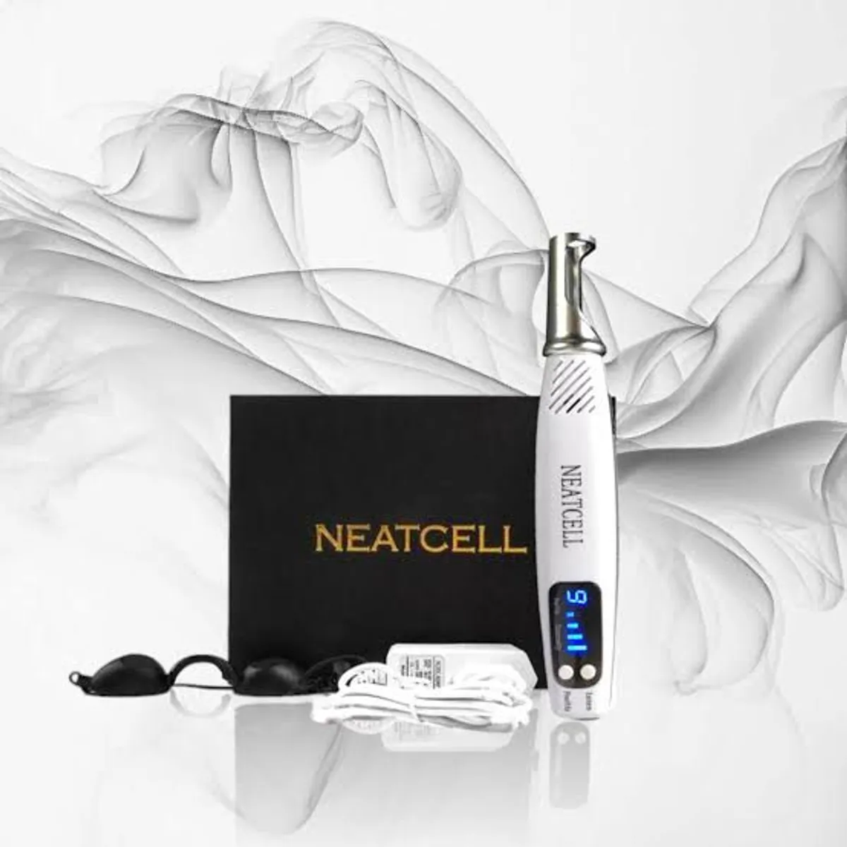 GENERICO - NEATCELL LASER PICOSEGUNDO COLOR AZUL ORIGINAL BORRA TATUAJES MANCHAS PECAS ENTRE OTROS