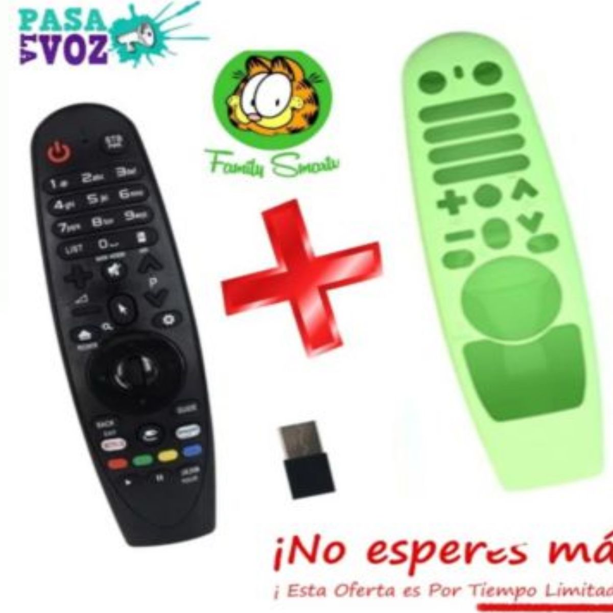 UNIVERSAL - Control Remoto LG Universal Magic -Mr500-Mr600-Mr650 Funda Verde