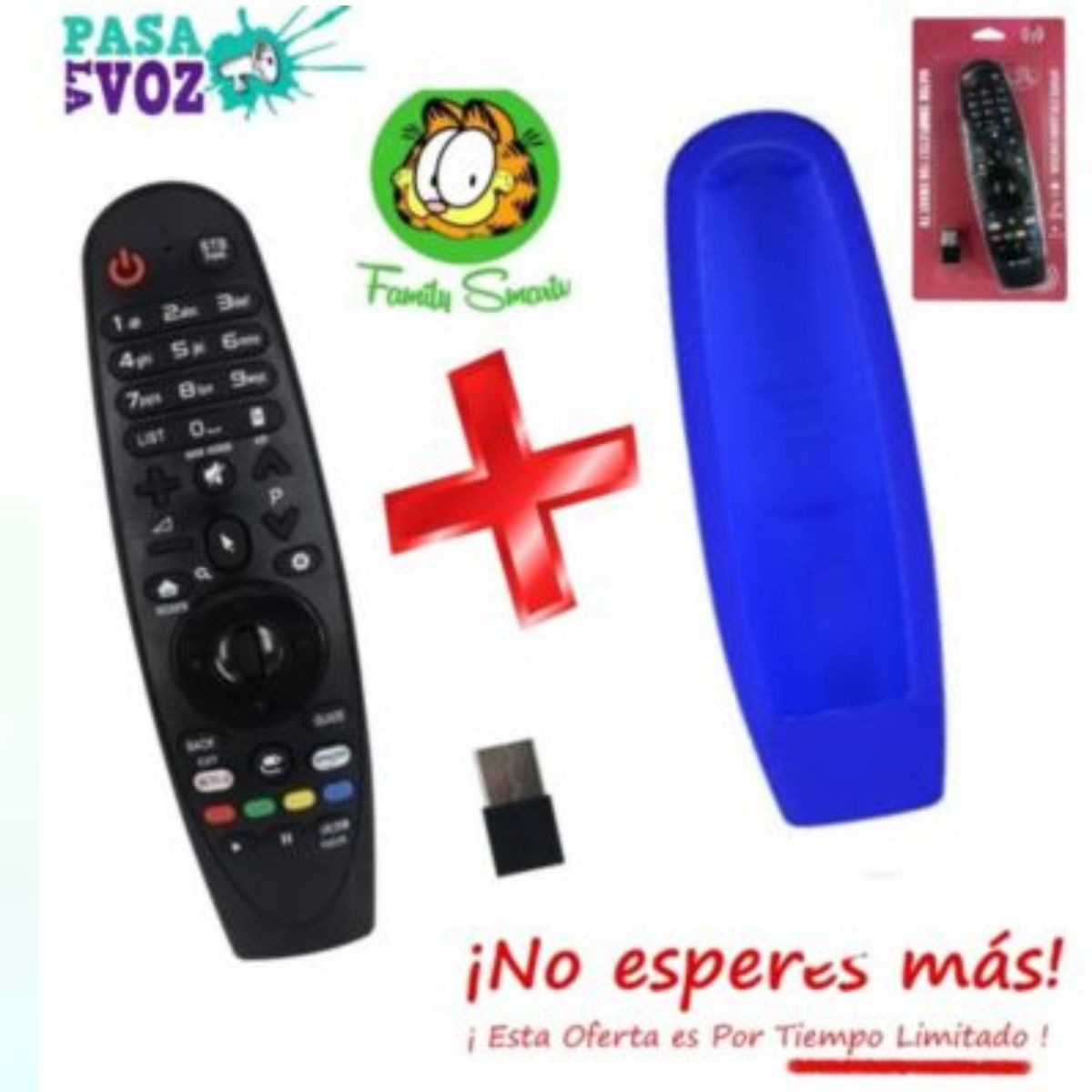 UNIVERSAL - Control Remoto LG Universal Magic -Mr500-Mr600-Mr650 Funda  Azul