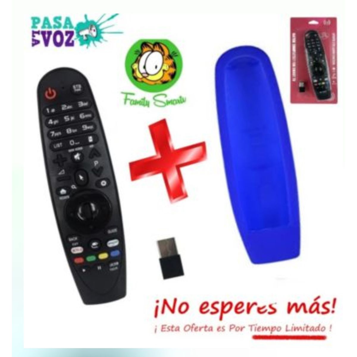 UNIVERSAL - Control Remoto LG Universal Magic -Mr500-Mr600-Mr650 Funda  Azul