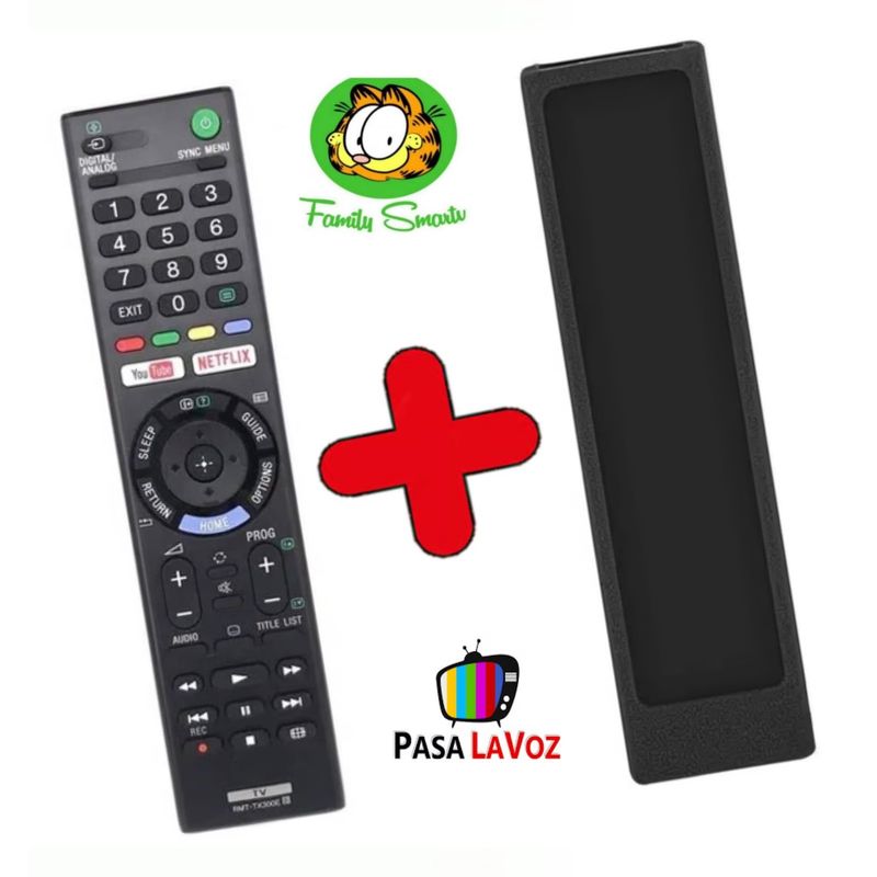 UNIVERSAL - Control Sony Bravia tv Smart  funda Negra