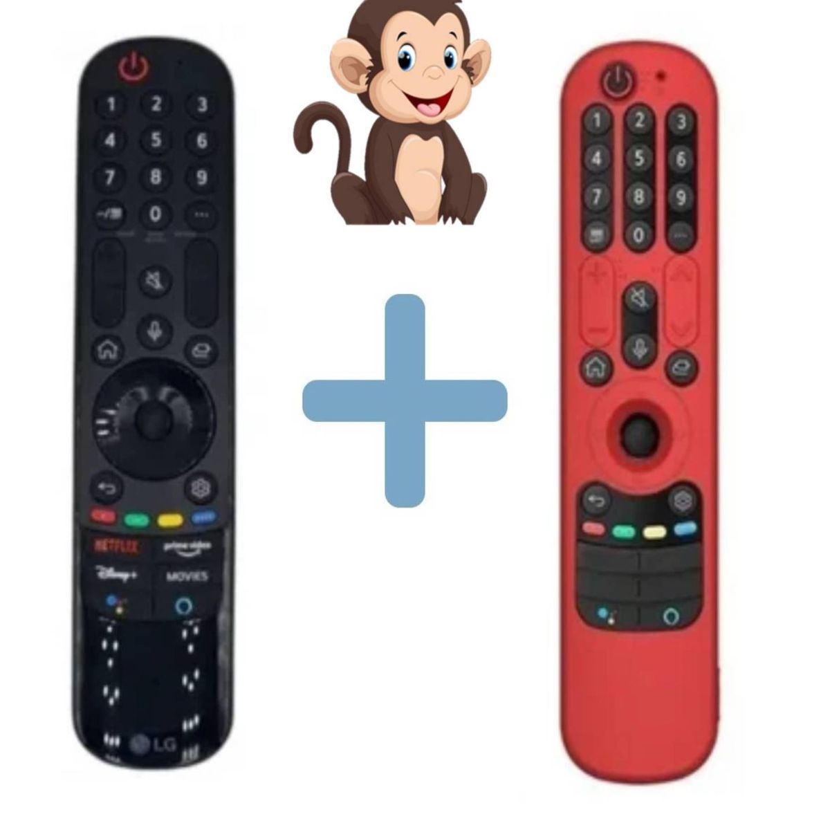 LG - Control Remoto Lg Magic An-mr21ga Modelo 2021 + Funda Roja cerrada