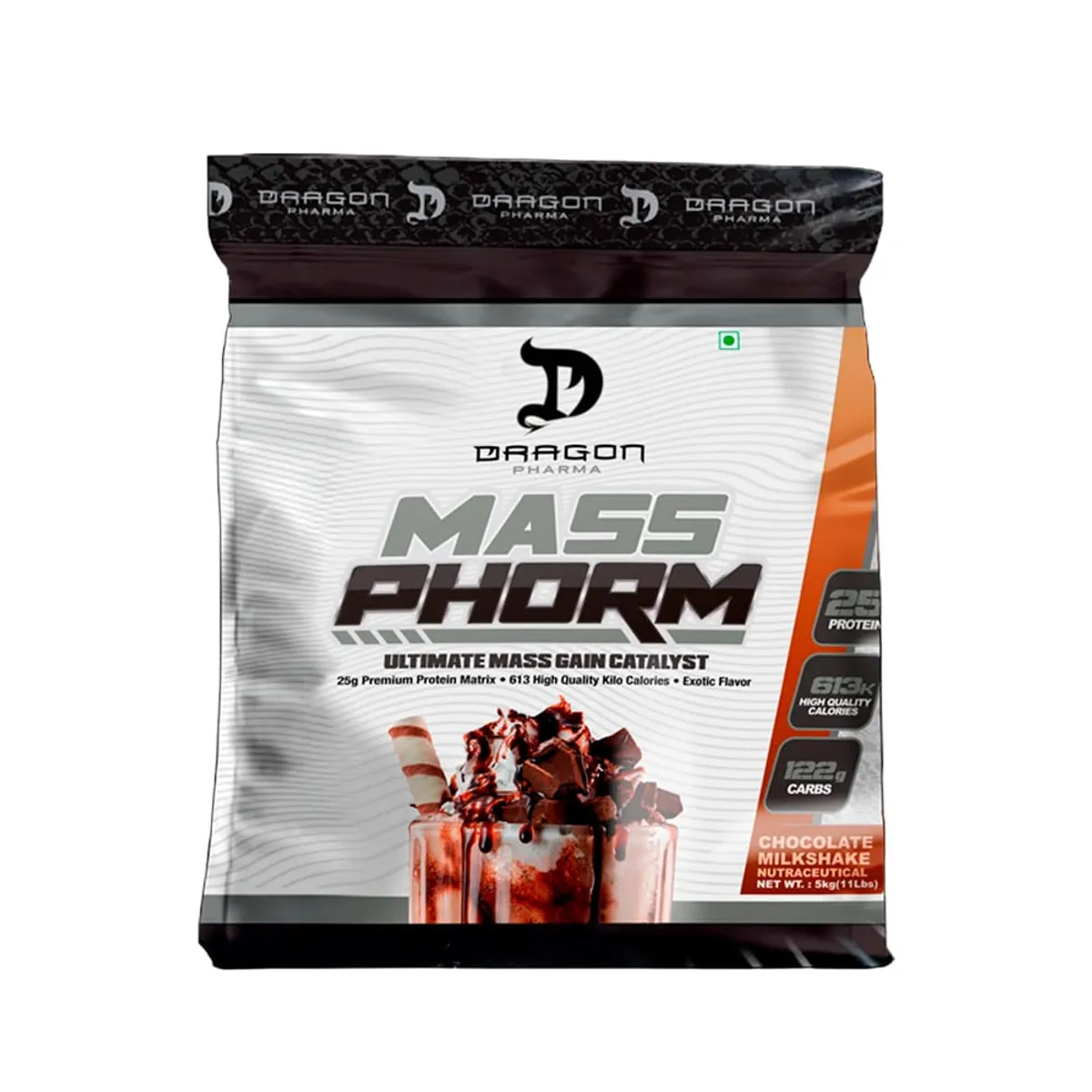DRAG PHARMA - Dragon Pharma Massphorm 12Lb Chocolate+Black Viper 90 Caps