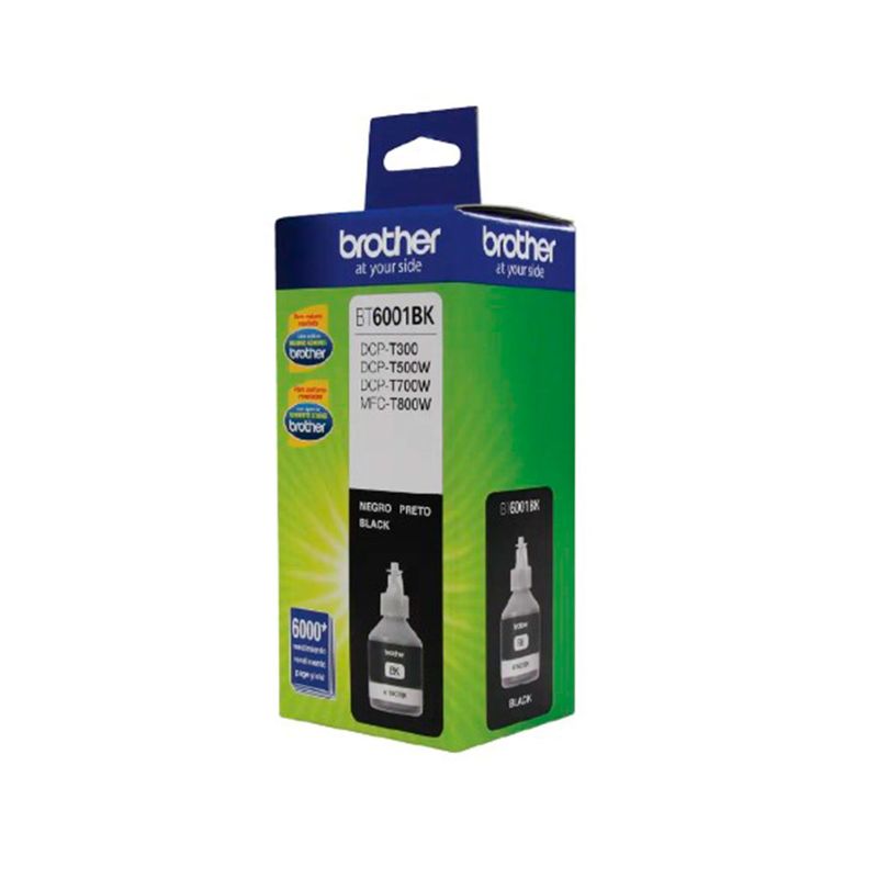 BROTHER - TINTA BROTHER BT6001BK NEGRO 108ML, 6000 PAG P/N: BT6001BK