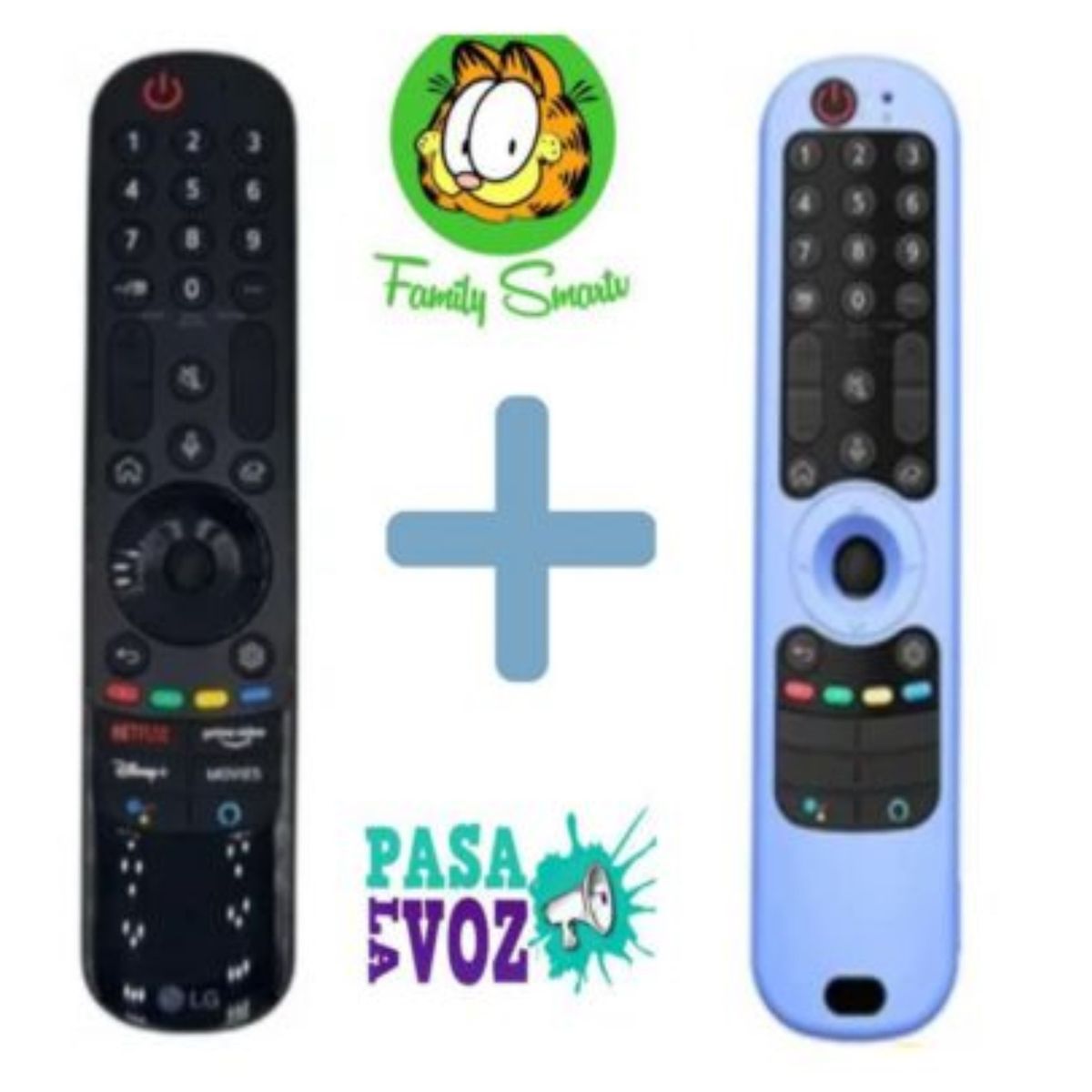 GENERICO - Control Remoto Lg Magic An-mr21ga Modelo 2021 + Funda Celeste