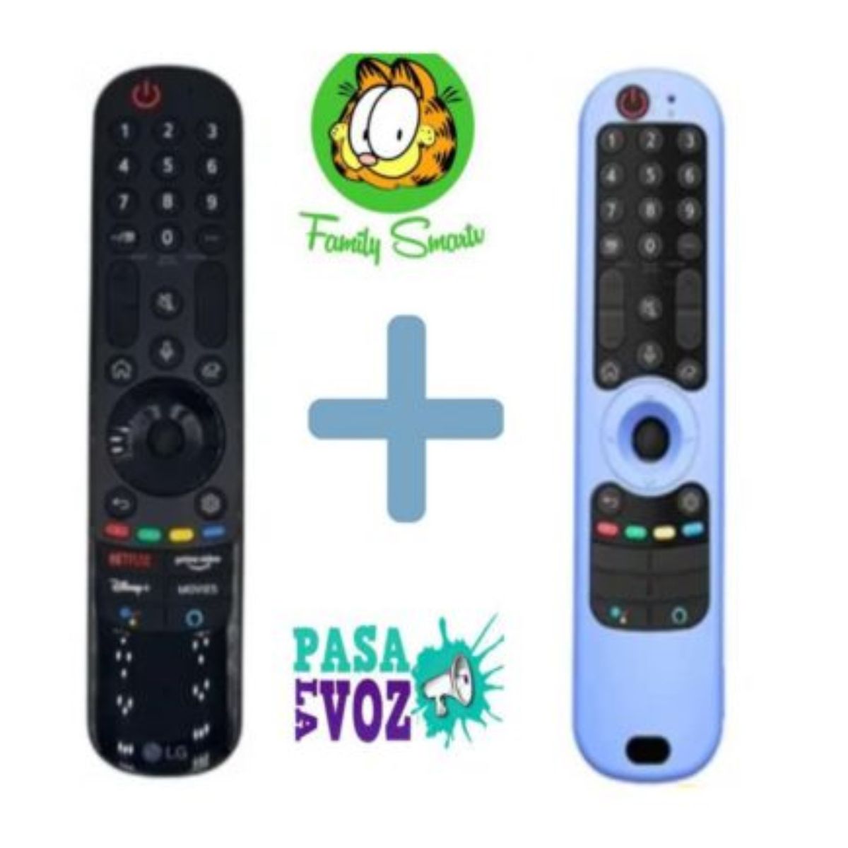 GENERICO - Control Remoto Lg Magic An-mr21ga Modelo 2021 + Funda Celeste