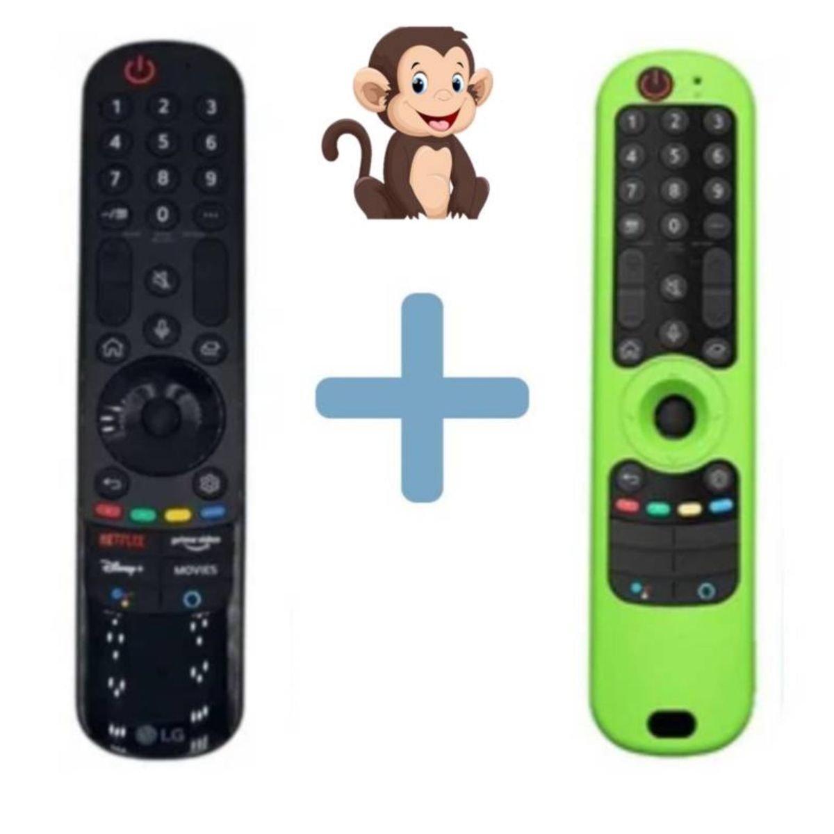 GENERICO - Control Remoto Lg Magic An-mr21ga Modelo 2021 + Funda Verde