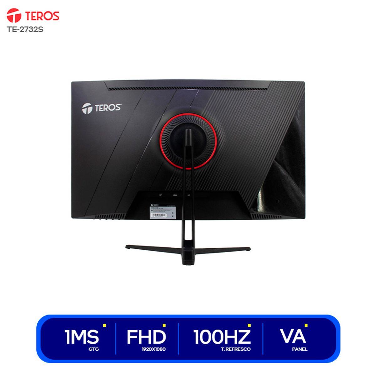 TEROS - MONITOR GAMER CURVO TEROS TE-2732S 27 Full HD PANEL VA 100HZ 1MS