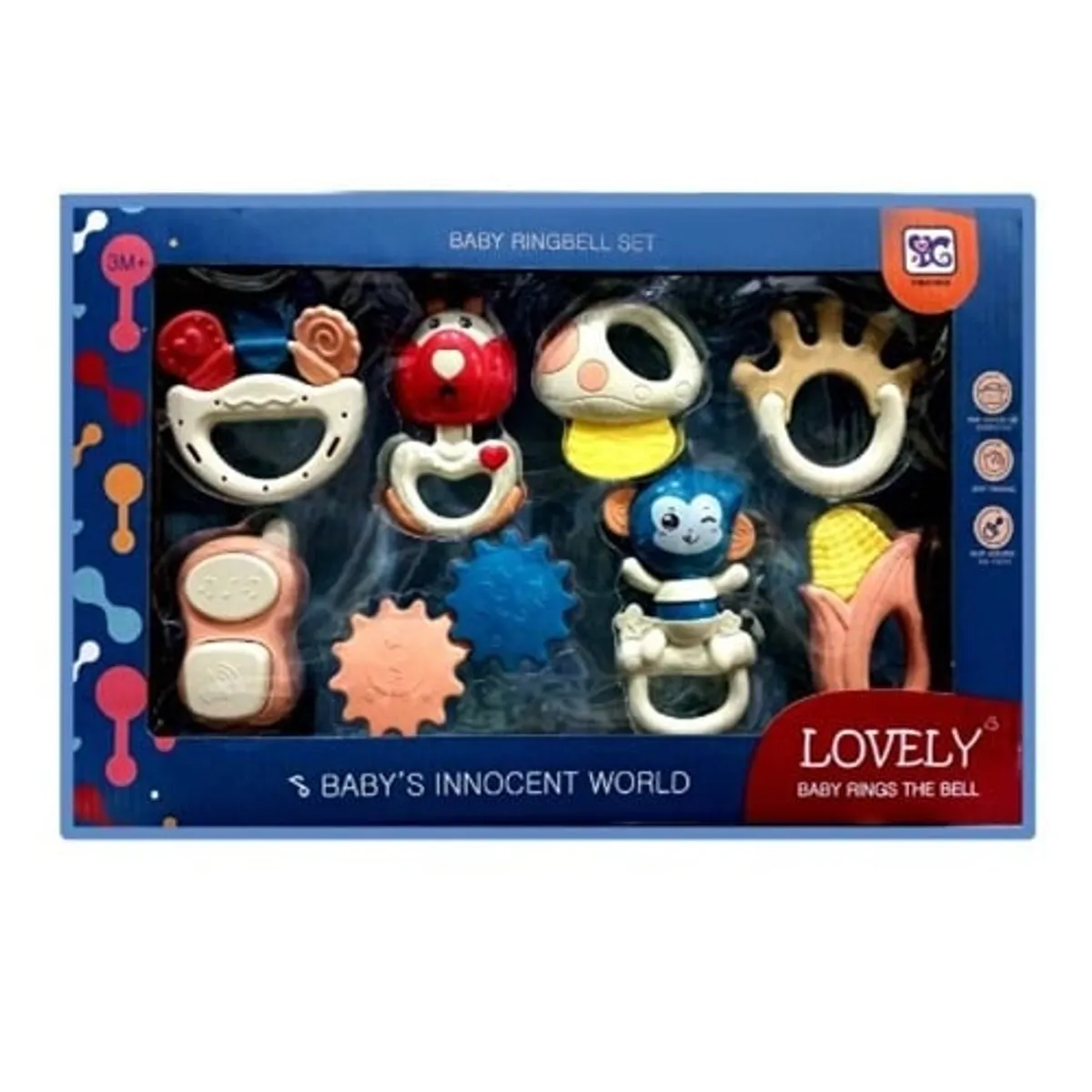 GENERICO - Set de 08 Sonajas con Mordedor