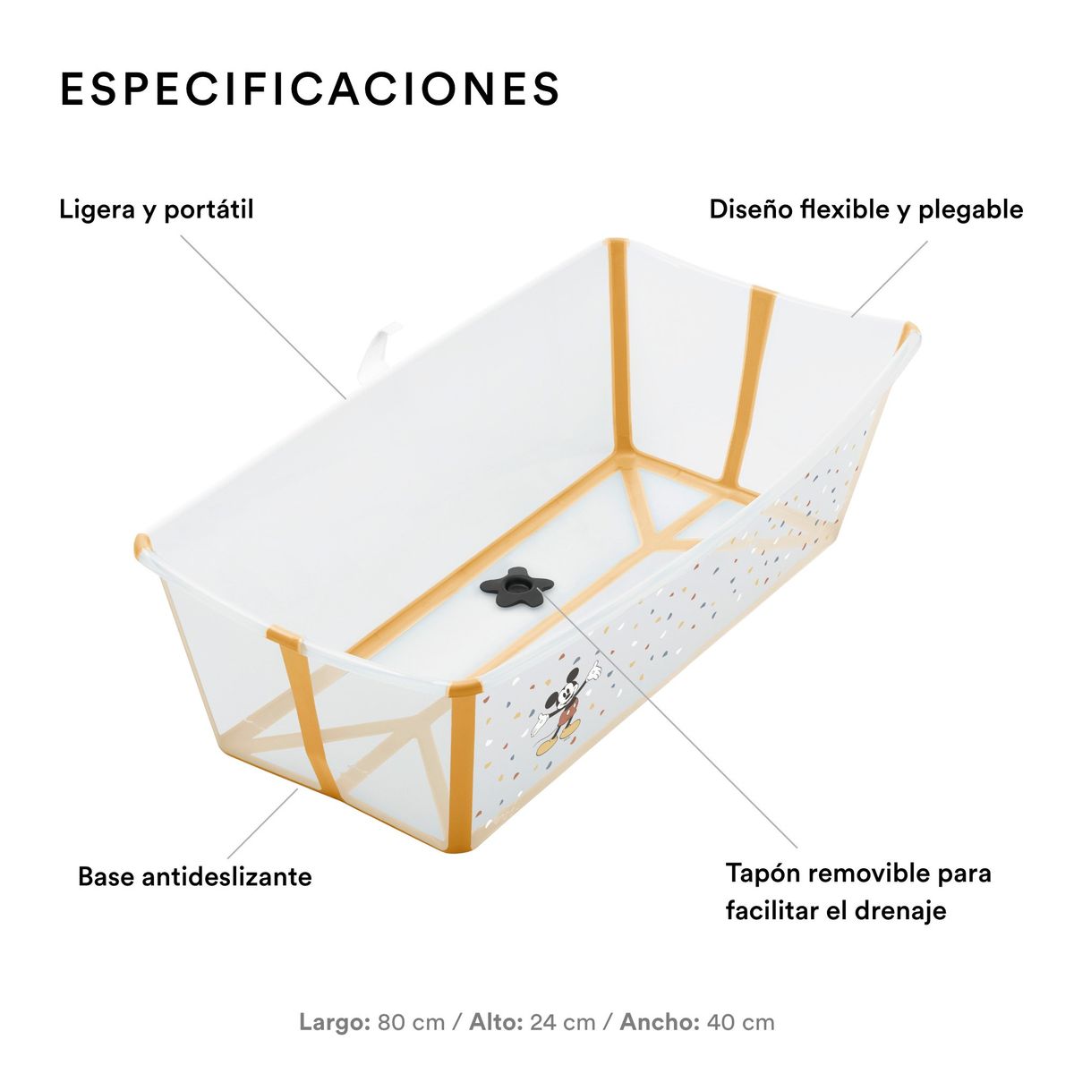 STOKKE - BAÑERA PLEGABLE FLEXI BATH XL STOKKE
