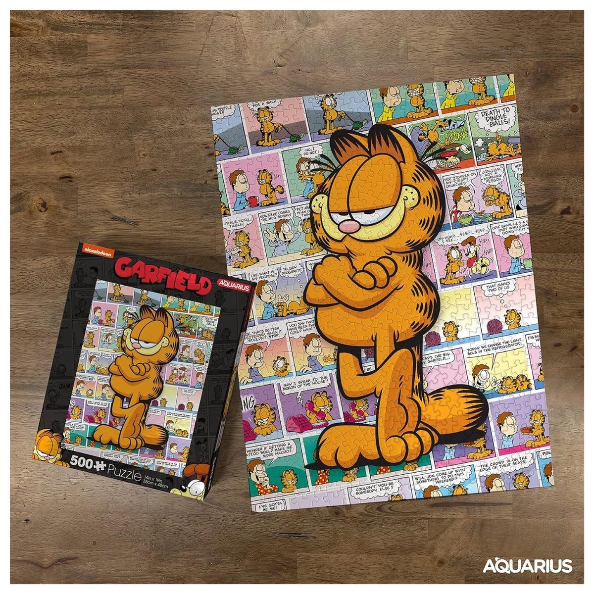 AQUARIUS - Garfield Rompecabezas 500 Pzas - Garfield Puzzle - regalo