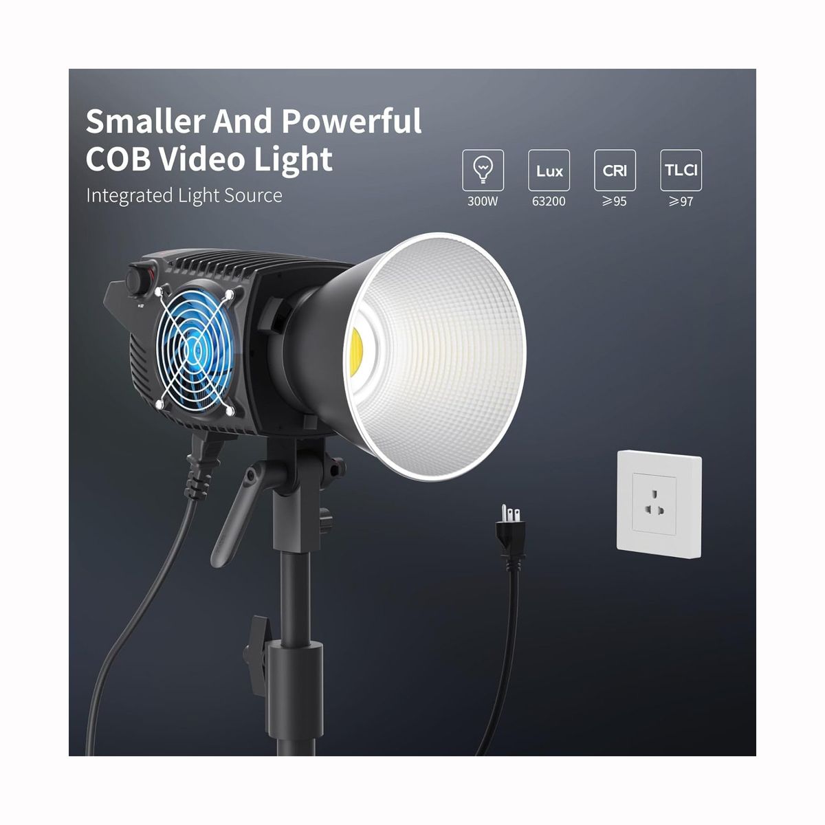 ZHIYUN - Zhiyun MOLUS B300 Luz de Video COB 300W Montura Bowens