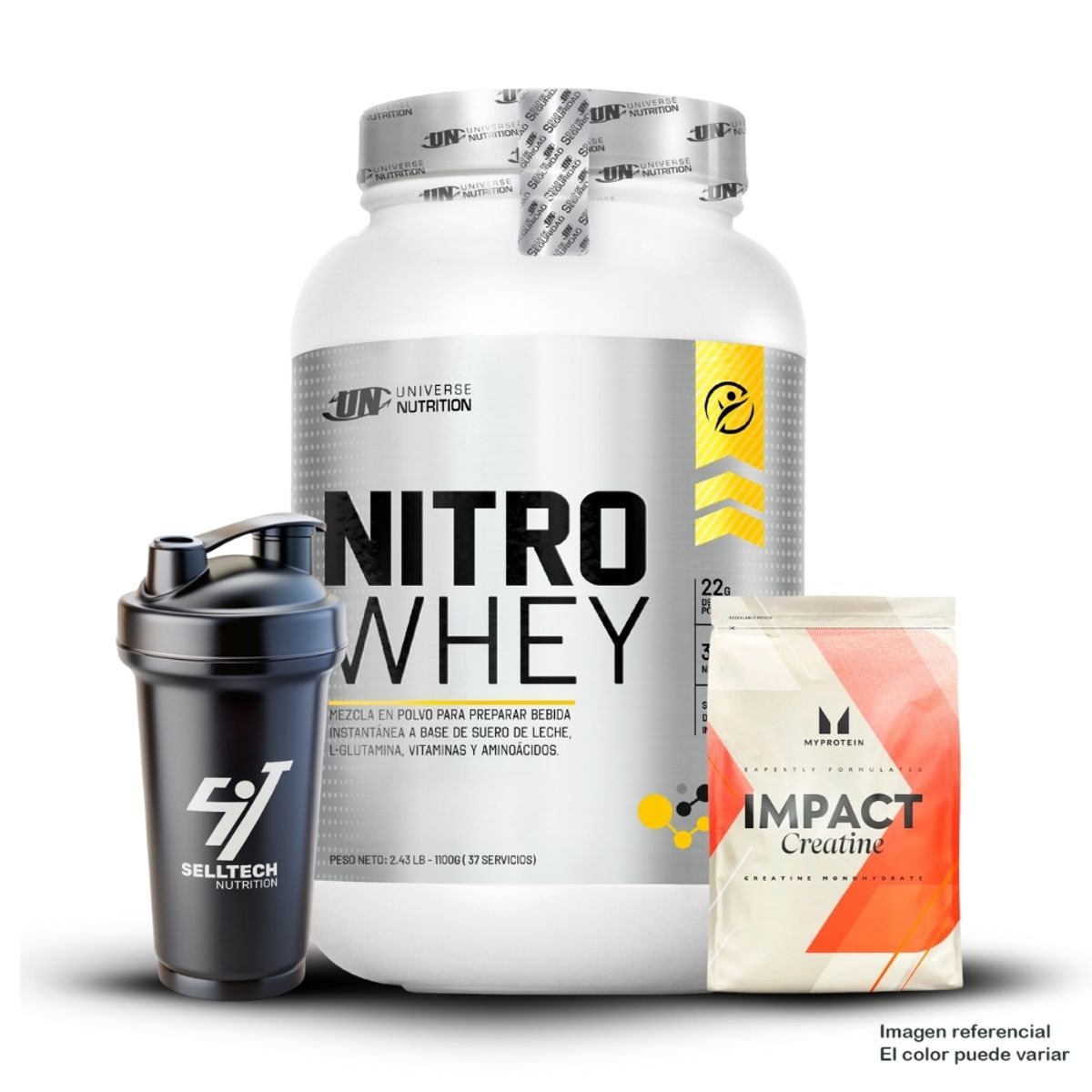 UNIVERSE NUTRITION - Nitro Whey 1.2 kg Vainilla+Creatina Myprotein 250gr