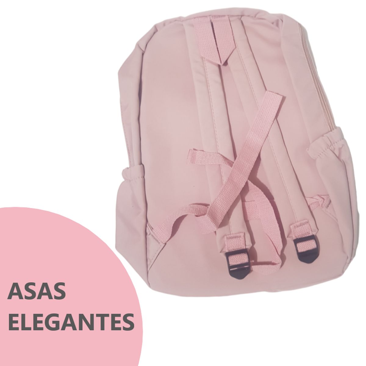 GENERICO - Mochila con oso y múltiples de bolsillos - ROSADO