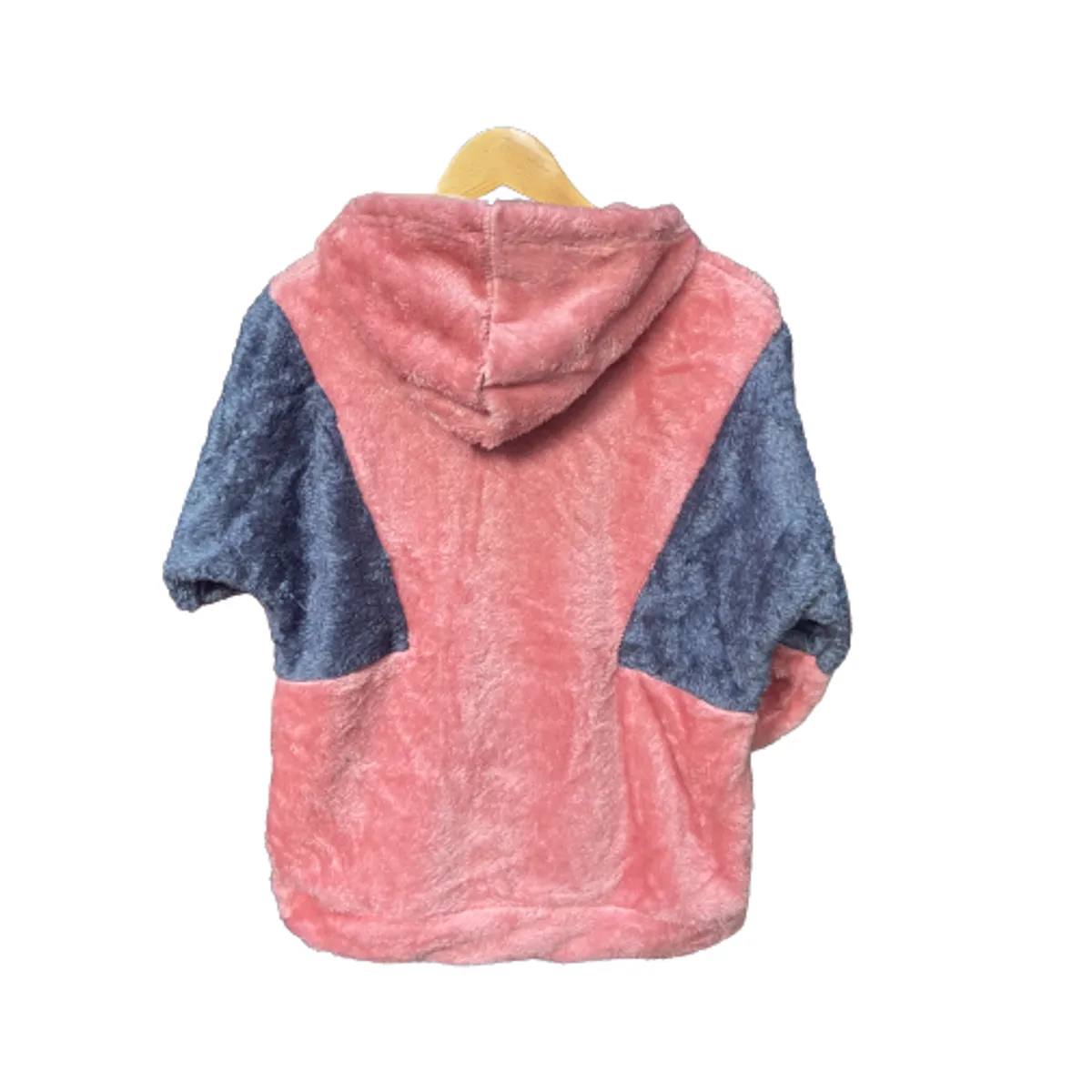 GENERICO - Casaca polar de felpa bicolor muy suave y cómoda para estar abrigada