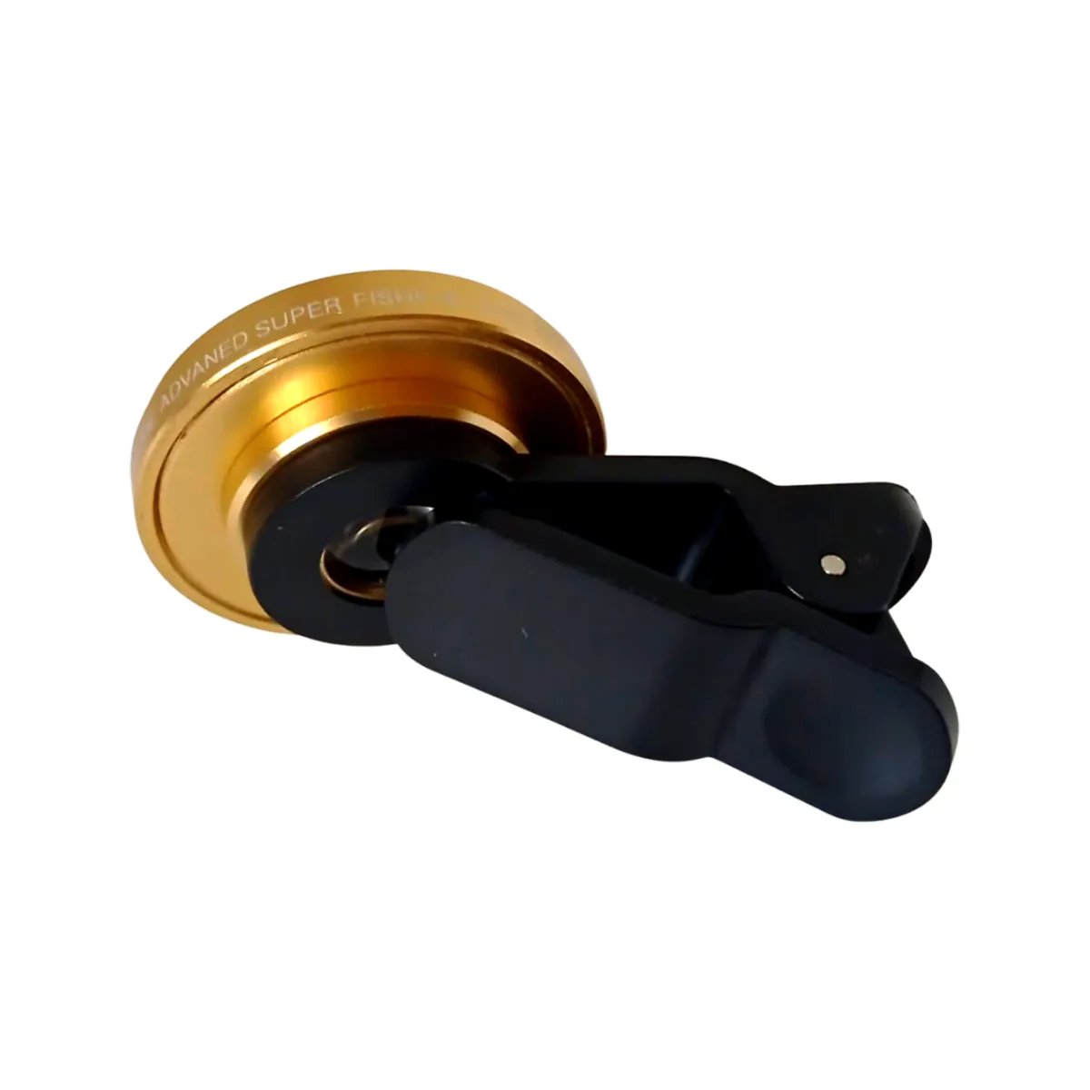 GENERICO - Lente Universal Para Celular C Clip Fisheye Ojo De Pez 235° Dorado