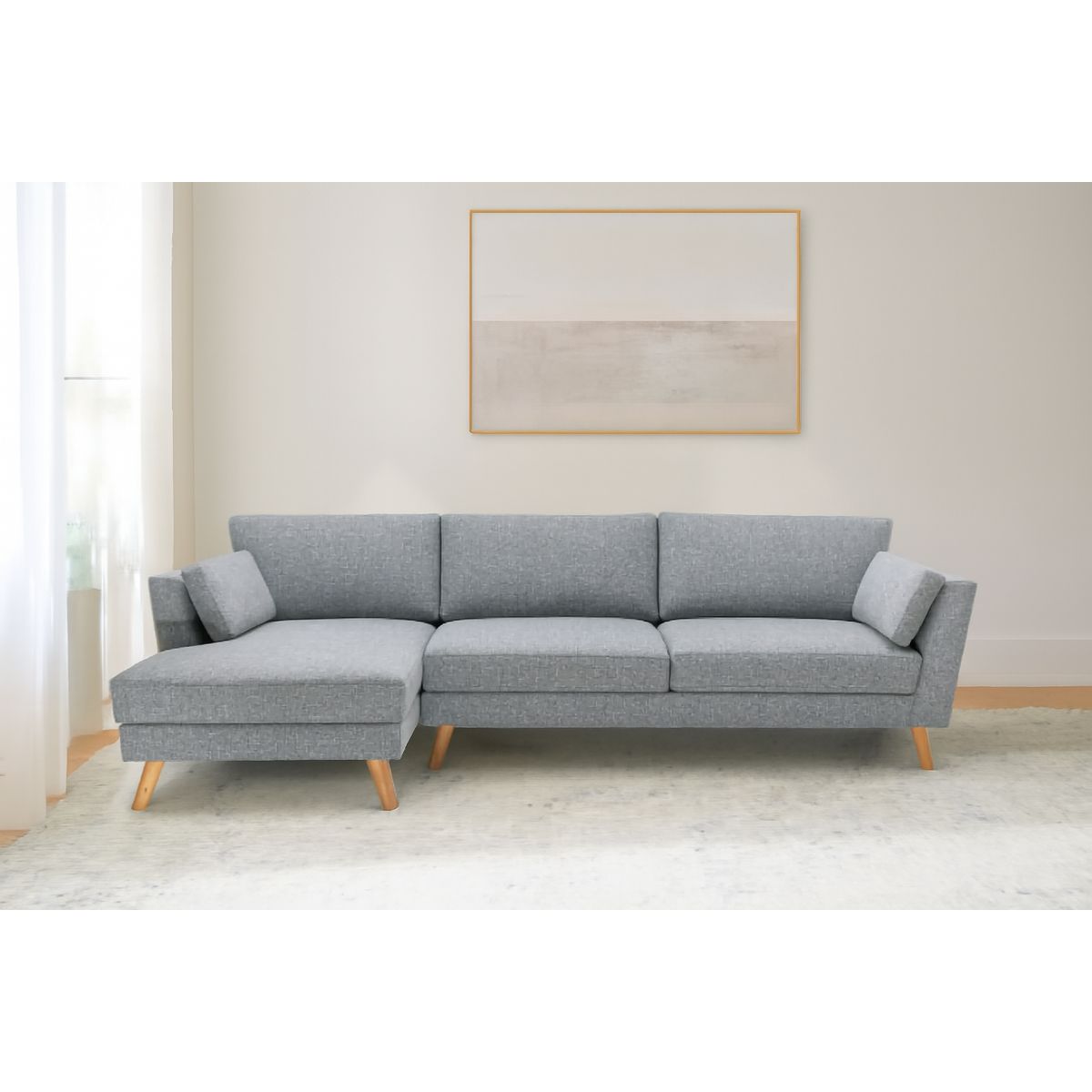 GENERICO - Seccional Izquierdo 4 Cuerpos Flare - Gris Oscuro